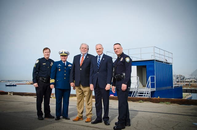 Harbor Police Department Showcases New Tactical Training Vessel