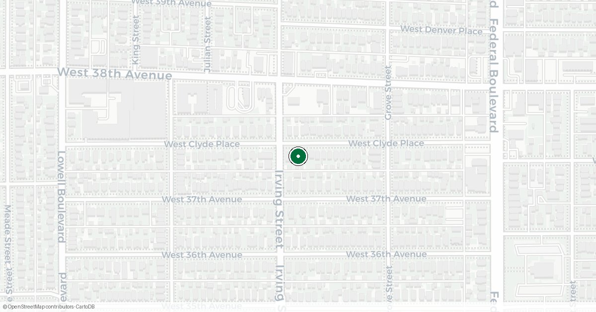 Map showing location of 3180 W Clyde Pl