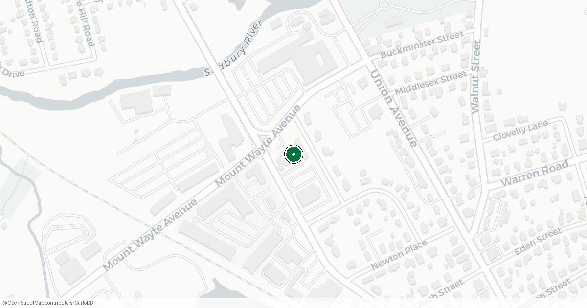 Map showing location of 485 FRANKLIN ST, FRAMINGHAM, MA 01702